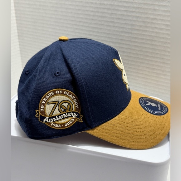 Playboy snap back baseball cap. 70 year anniversary. NWT - Picture 4 of 5